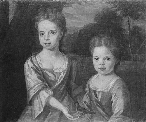 Two children, 1749, 