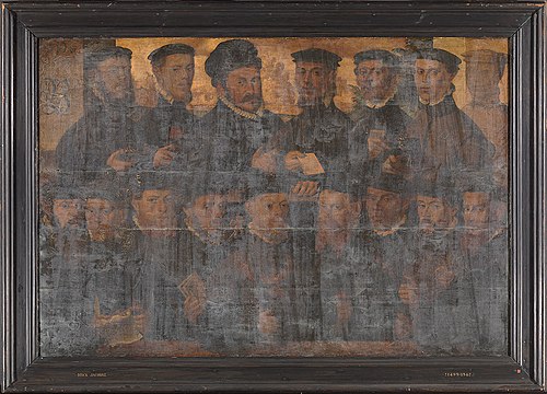Sixteen guardsmen of Squad B of the Kloveniersdoelen, Amsterdam, 1556, 1556, 