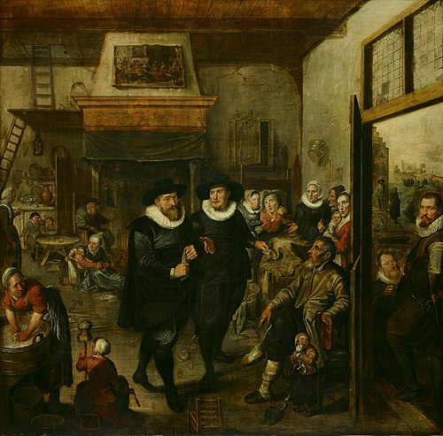 An Almoner and a Police Sergeant Visit a Poor Family, 1627, 