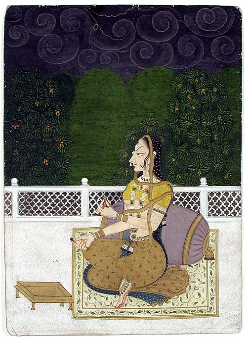 Femme assise contre un coussin, 1775, 