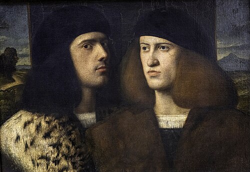 Portrait de deux jeunes hommes, 1525, 