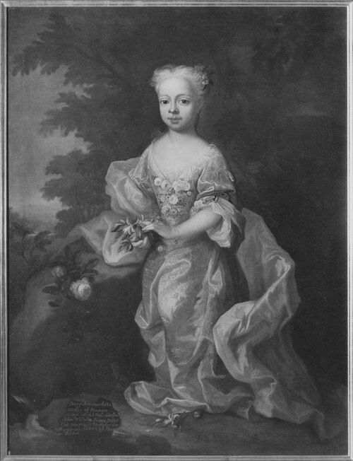 Portrait of Princess Amalia of Nassau-Dietz, 1750, 