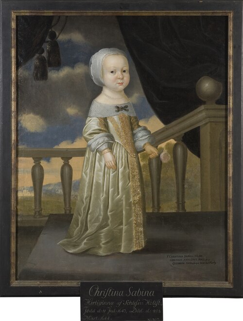 Portrait of Christine Sabine (1643-1644), , 
