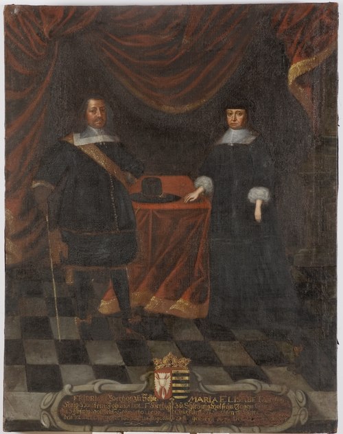 Fredrik III, 1597-1659, hertig av Holstein Gottorp Maria Elisabet, 1610-1684, prinsessa av Sachsen, , 