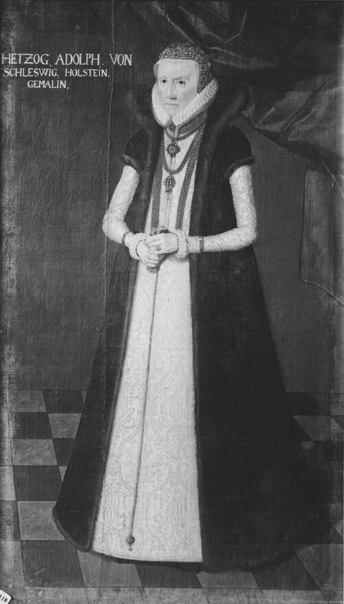 Elisabet, (1524-1586), prinsessa av Danmark, hertiginna av Mecklenburg, , 
