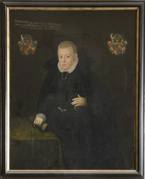 Mauritz Sture (1552-1592), greve, riksråd, g.m. Anna Klasdotter (Horn af Åminne), , 