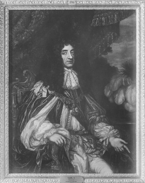 Karl II (1630-1685), king of England and Scotland, married to Katarina Braganza of Portugal, , 