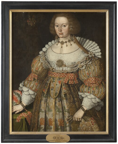 Beata von Yxkull (1618-1667), baroness, married to baron Erik Gyllenstierna af Ulaborg, 1640, 
