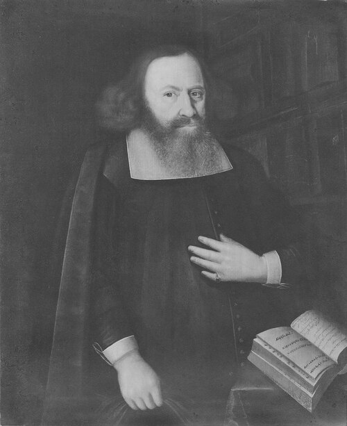 Johannes Terserus (1605-1678), biskop i Linköpings stift, g.m. 1. Elisabeth Troiola, 2. Maria Grubb, , 