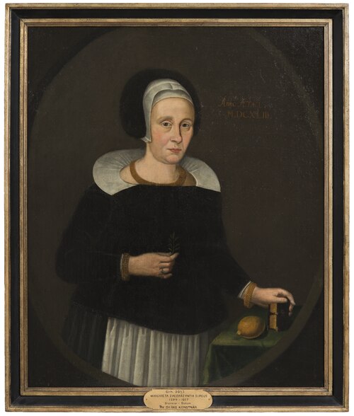 Margareta Bureus (1594-1657), called Stormor in Dalom, married to 1. prostene Elaus Terserus, 2. pro, 1643, 