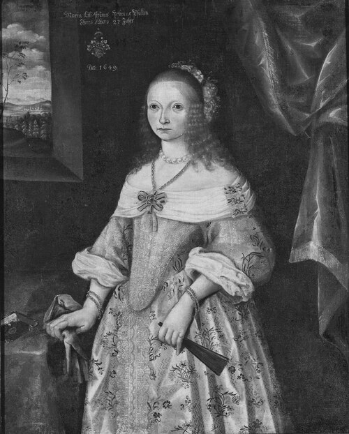 Maria von Pfuhl, gift Danckwardt-Lilljeström, 1649, 