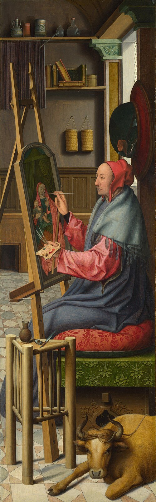 Saint Luke painting the Virgin and Child, 1520, 