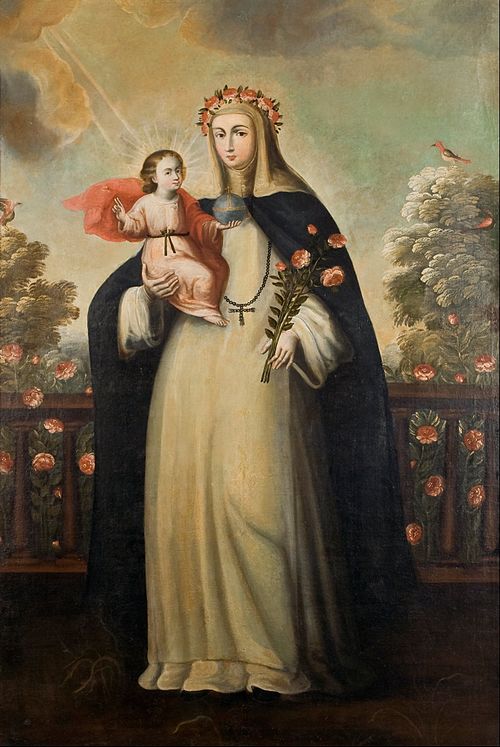 Saint Rose of Lima with Child Jesus, 1680, 