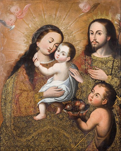 Holy Family with Saint John and a Goldfinch, 1730, 