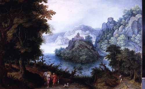 Landscape with Tobias and the Angel, 1601, 