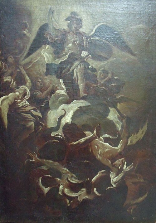 Religious Scene with the Archangel Gabriel, 1699, 