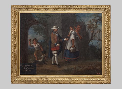 1 From Spanish and India comes Mestizo, 1799, 