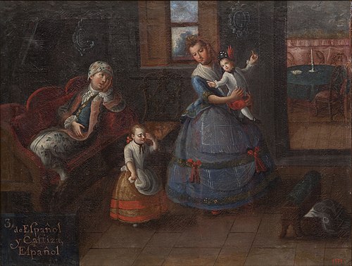 3 from Spain and Castiza, Spanish, 1799, 