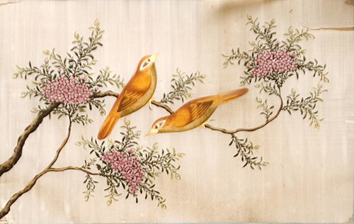 Paisatge amb ocells taronges (oriental), 1900, 