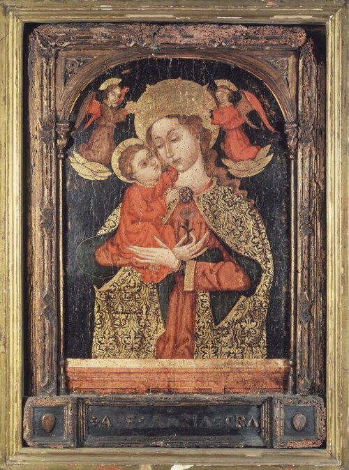 Virgin and Child with Two Angels, 1450, 