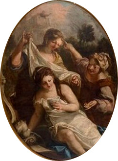 Bethsabée au bain, 1750, 