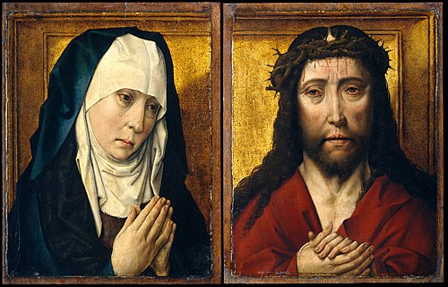 The Mourning Virgin; The Man of Sorrows, 1600, 