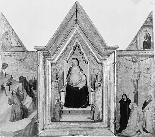 Madonna and Child Enthroned with Saints, 1400, 