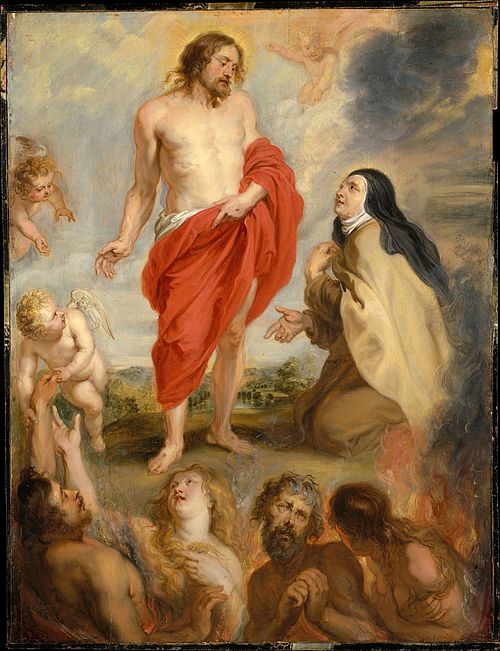 Saint Teresa of Ávila Interceding for Souls in Purgatory, 1700, 