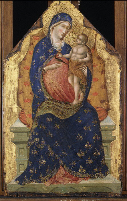 Madonna and Child Enthroned, 1350, 