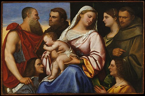 Madonna and Child with Saints and Donors, 1600, 