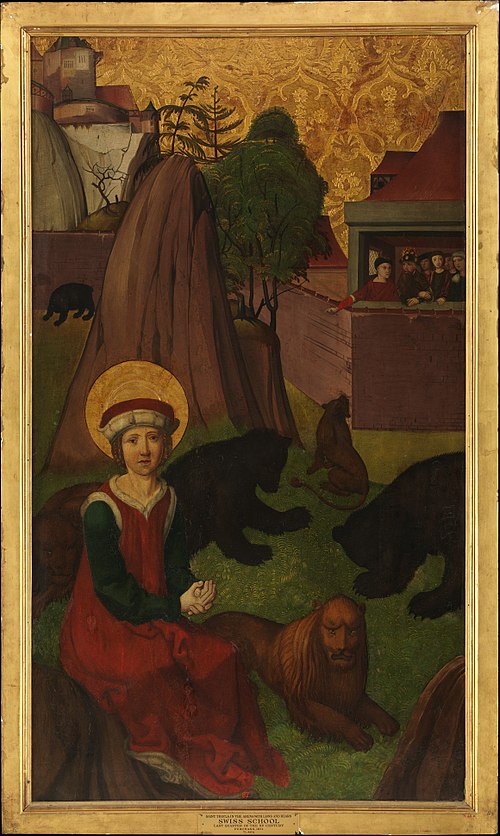 Saint Agapitus of Praeneste in the Arena; (interior) The Beheading of Saint Agapitus of Praeneste, 1500, 