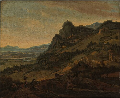 Mountain Landscape With Figures, 1670, 