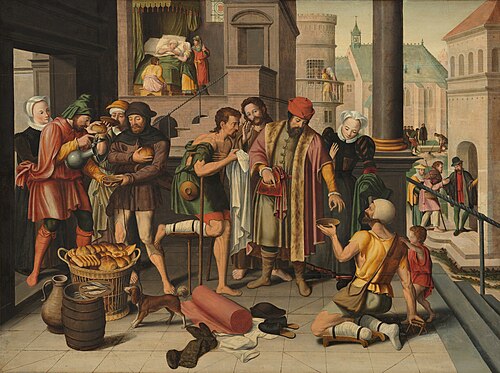 The seven works of mercy, 1580, 