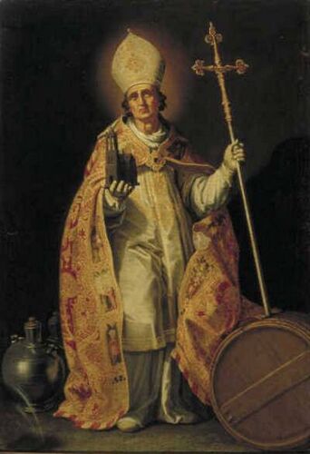 St Willibrord with the Dom Tower of Utrecht in his right hand, 1663, 