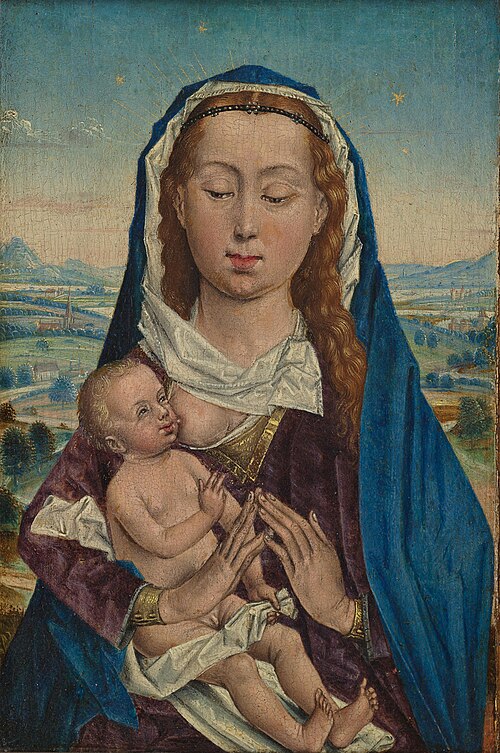 Virgin and Child in a landscape, 1475, 