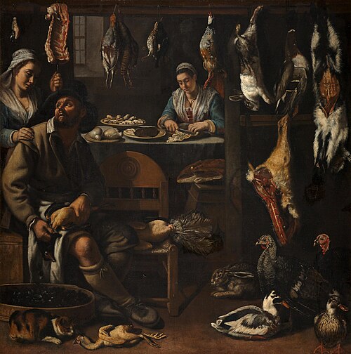 Kitchen scene, 1590, 