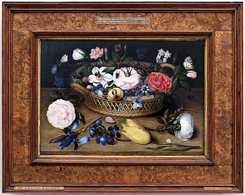 A Basket with Flowers, 1610, 