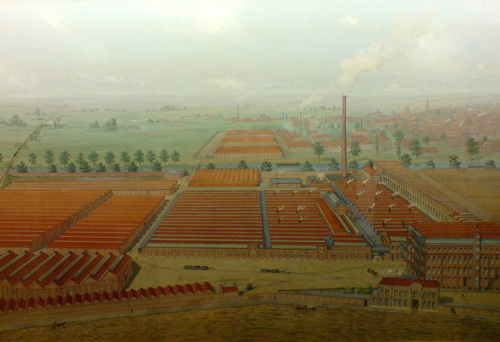Roubaix, vue du peignage Motte, , 