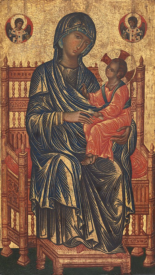 Enthroned Madonna and Child, 1250, 
