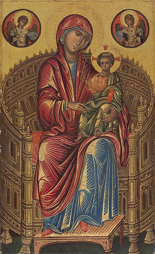 Madonna and Child on a Curved Throne, 1260, 
