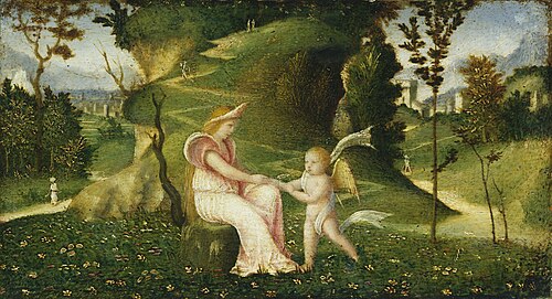 Venus and Cupid in a Landscape, 1505, 