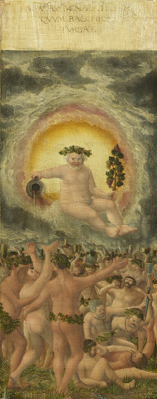 The Rule of Bacchus [left panel], 1535, 