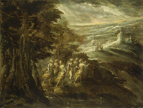 Fantastic Landscape with Figures, 1550, 