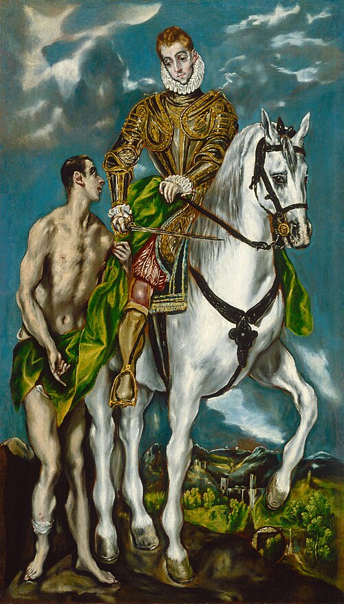 Saint Martin and the Beggar, 1607, 