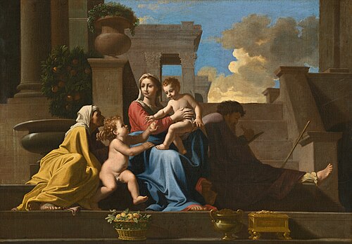 La Saint Famille sur les marches, 1648, 