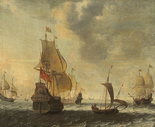 Dutch Ships in a Lively Breeze, 1638, 