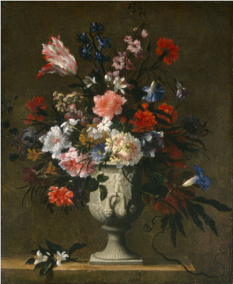 Flowers in a Classical Vase, 1650, 