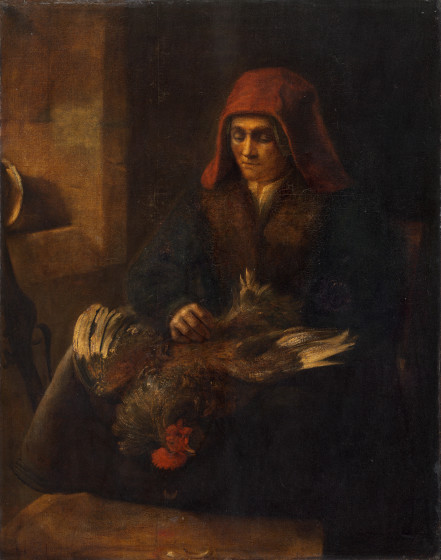 Old Woman Plucking a Fowl, 1653, 