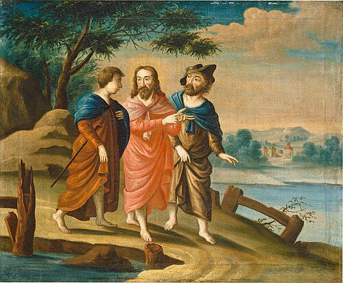 Christ on the Road to Emmaus, 1727, 