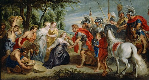 David Meeting Abigail, 1620, 